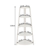 5 Tier Corner Shelf Flower Pot Stand Ladder Wooden Rack Storage Display Bookcase
