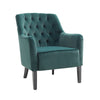 Chesterfield Velvet Button Armchair Living Room Fireside Chair Lounge Sofa Green