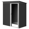 Garden Storage Shed 5 x 3ft With Sloped Roof Sliding Door Tool Organizer NEW UK