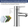 Taps Basin Sink Mono Mixer Chrome Cloakroom Tap + Free Waste Bathroom Silver UK