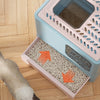 Large Self-Cleaning Hooded Cat Litter Box Enclosed Kitten Toilet Box Potty Tray