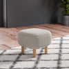 Small Fabric Footstool Foot Rest Stool Pouffe Ottoman Seat Living Room Furniture