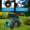 Outdoor Heavy-Duty Gardening Cart w/ 26 cm Tires-Blue