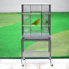 Metal Bird Cage Budgie Finch Canary Parakeet Cockatiel Parrot Cage Open Top Play