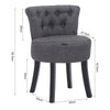 Linen Dressing Table Stool Vanity Chair Makeup Stool Bedroom Piano Padded Seat