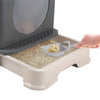 Large Self-Cleaning Hooded Cat Litter Box Enclosed Kitten Toilet Box Potty Tray