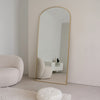 Mirror Large Full Length Wall Archtop Gold Metal Frame Leaner Mirror 180 x 80cm