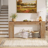 Tribesigns 63 Inch Console Table, Farmhouse Wooden Sofa Table Entryway Table