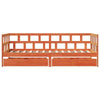 Daybed with Drawers Wax Brown 80x200 Solid Wood Pine Y4S9