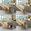 Stainless Steel Work Bench Commercial Catering Table Food Prep Backsplash 2-6ft