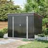 Outdoor Garden Storage Shed Metal Lean to Pent Shed for Tool Bike Security Room