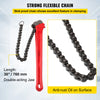 VEVOR 36" Pipe Chain Wrench, Steel Ratcheting Wrench 30" Chain 7.5" Capacity