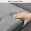 Seville Storage Ottoman Seat Stool Bench Chest Toy Box Pouffee Light Grey Velvet