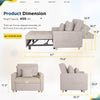 Convertible Sofa Bed 3-in-1 Pull out Arm Chair Folding Recliner Sleeper