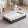 Dog Bed Dog Sofa Bed with Bolster Soft Cosy Dog Bed Couch Lounger