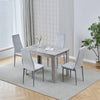 Modern 110/75cm Wooden Dining Table for Dining Room Kitchen for 2-6 People