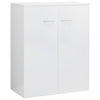 Sideboard High Gloss White 60x30x75 cm Engineered Wood
