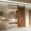 CO-Z 8 Ft 244cm Sliding Wood Barn Door Track System Kit Hardware Closet Set
