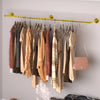 Adjustable Industrial Pipe Clothes Rail Wall Hanging Garment Bar Rack