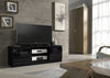 120cm TV Unit I Modern Cabinet with Storage I TV Stand I Black High Gloss Doors