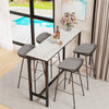 1.2m Modern Bar Table Kitchen Counter Breakfast Table Pub Cafe Dining High Table