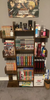 Tall Rustic Bookcase 13 Compartment Storage Shelf Unit Modern Display Cabinet