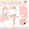 Kids Princess Vanity Table & Chair Set w/Pull-out Drawer & Stool-Pink