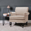 Occasional Velvet Fireside Armchair Single Sofa Padded Seat Tub Accent Chairs UK