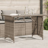 Garden Table with Top Outdoor Dining Table Coffee Table Poly Rattan