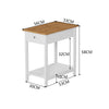 Modern Sofa Side Tea Table Bedside Table Nightstand Wooden Storage Drawer Unit