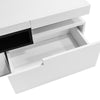Modern 70 inch TV Stand Media Console Table Cabinet w/ Storage Drawer LED Light