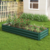 Garden Raised Bed Galvanised Steel Outdoor Planter Pot Vegetable Flower Herb Box