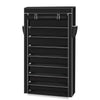 10 TIER SHOES CABINET STORAGE ORGANISER DUSTPROOF 45 PAIRS SHOE RACK STAND HOLDS