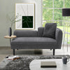 2 Seater 143cm Leisure Sofa Upholstered Linen Fabric Couch w/Small Side Table