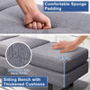 Waiting Room Bench Long Seating Upholstered Salon Reception Bench Office Chair