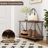 Costway 2-Tier Multipurpose Display Rack Industrial Storage Shelving Unit