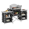 Picnic Table with Storage Camping Folding Portable Kitchen Unit Outdoor
