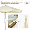 3.3(m) Garden Parasol Umbrella Outdoor Sun Shade Canopy with 8 Ribs Beige
