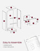 3-Drawer File Filing Cabinet Lockable Compact Size for A4 Letter