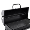 57cm Charcoal Grill BBQ with Thermometer, Stand Wheels& Cooker with Porcelain