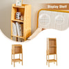 3 Tier Bamboo Bookshelf Free Standing Tall Bookcase Storage Organizer Rack Shelf