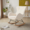 Nursing Rocking Chair Nursery Glider Rocker High Back Armchair for Living Room
