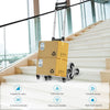 Folding Hand Truck Outdoor Stair Climbing Cart w/ Elastic Rope & 4 Wheels