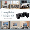 TV Stand Entertainment Unit 3-Pieces Customizable Arrangeable