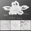 LED Ceiling Fan Light Dimmable Chandelier Living Room Lamp With Remote Control