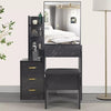 Dressing Table With Drawers Mirror Stool Set Makeup Desk Vanity Table Bedroom