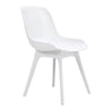 4pcs Dining Chairs Contemporary Lounge Dining Home Office Plastic Reception Seat