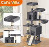 Dogat 158cm Cat Tree for Indoor Cat Tower w/7 Sisal Scratching Posts 9-1-531