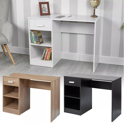 1 Drawer Wooden Bedroom Computer Work Table Office Desk Dressing Jewellery Unit