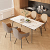 Set of 2 Two-tone Microfiber Leather Upholstered Dining Chairs Swivel Armchairs